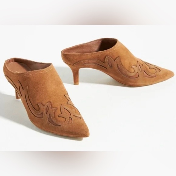 Matisse Marcell Heeled Mules in Cedar, Size 8 M - Picture 1 of 9